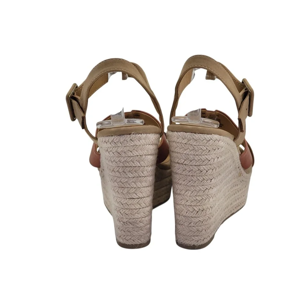 Coconuts by Matisse Ping Women's Brown‎ Espadrille Platform Sandals Size 10M
